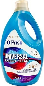 FRISK UNIVERSAL  EXPERT CLEAN Гель для стирки+кондиционер для белья 5,8 л